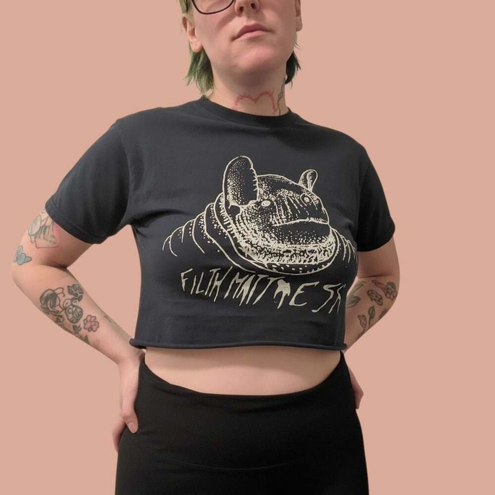 Billionaire Studios Billdog Graphic Crop Tee